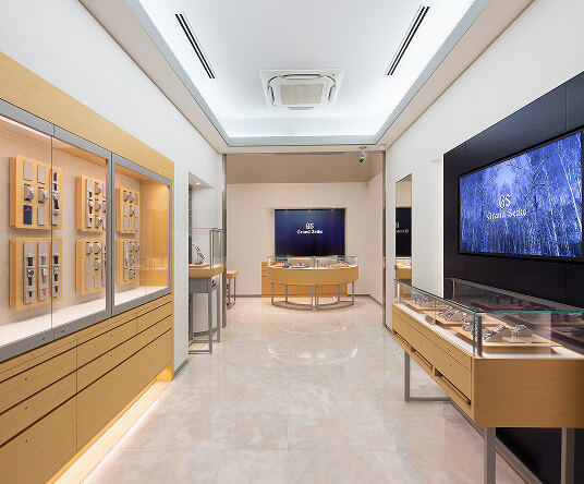 Grand Seikoを展示するHF-AGE 高崎店の店内