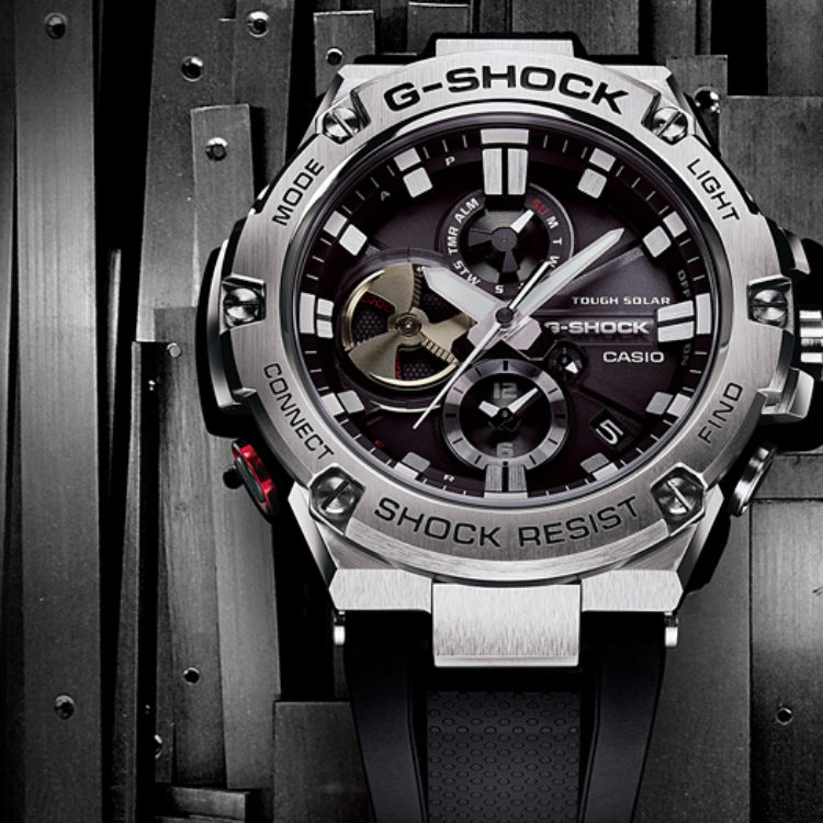 G-SHOCK Bluetooth®搭載タフネスクロノグラフ GST-B100-1AJF | 機械式