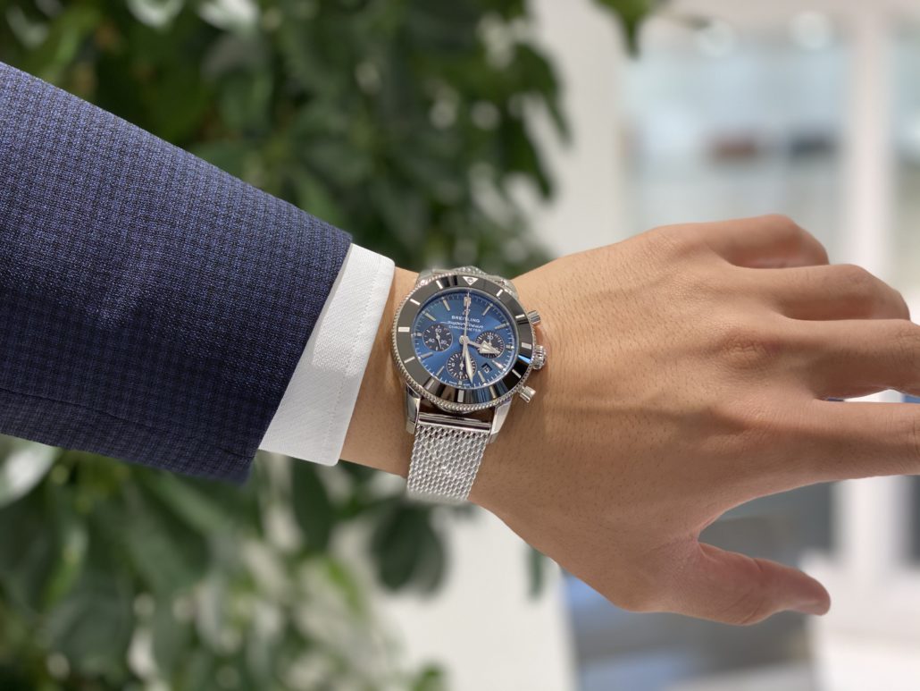 スーパーオーシャンヘリテイジクロノグラフ ブラックアイブル Hf Age