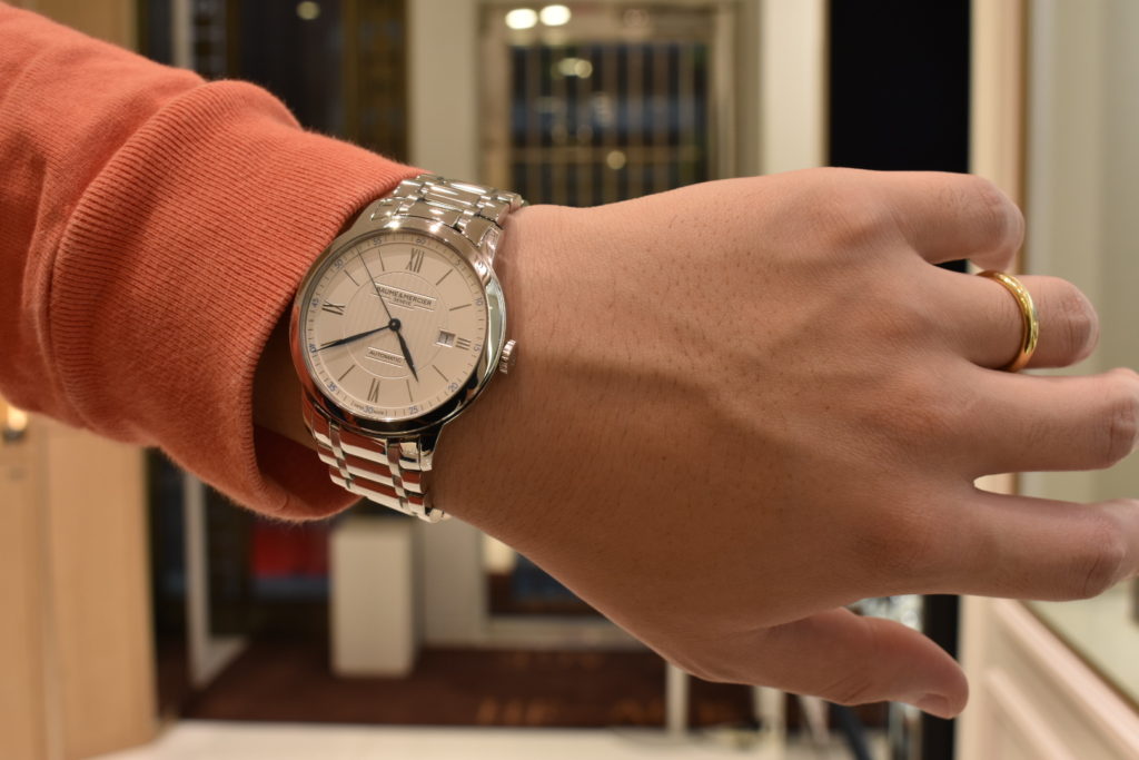 S様 大切な記念の時計はボーム&メルシエに！ | 機械式腕時計のHF-AGE