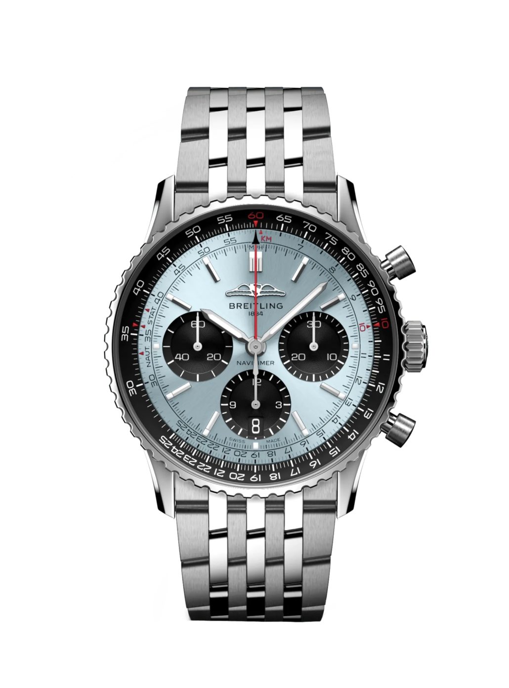 商品紹介》BREITLINGナビタイマーB01クロノグラフアイスブルー文字盤 