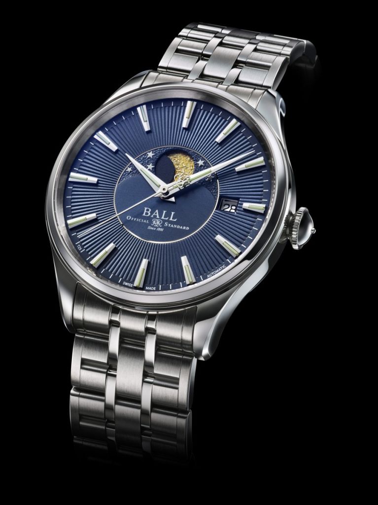 ボールウォッチ 青文字盤のムーンフェイズ Hf Age ボールウォッチ 青文字盤のムーンフェイズ Hf Age