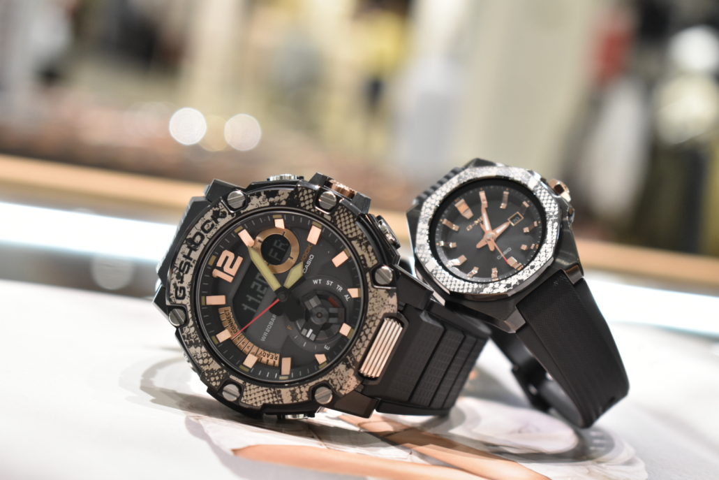 G-SHOCK & BABY-G パイソン柄のペアモデル！ | 機械式腕時計のHF-AGE